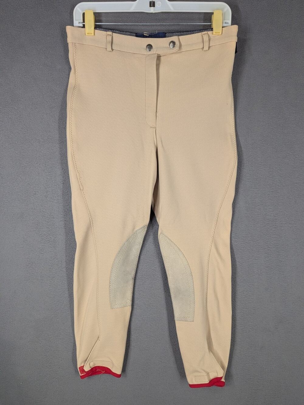 Vtg Miller's Medalist Cotton Back Breech Riding Pants Equestrian Beige 29" Waist